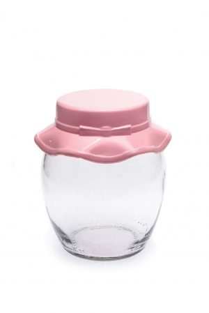 Банка для зберігання продуктів Капелюх 350 мл рожева