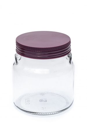 Банка для зберігання продуктів Італія 550 мл бордова