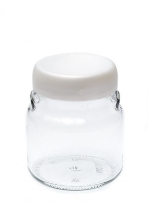 Банка для зберігання продуктів Велюр 550 мл біла