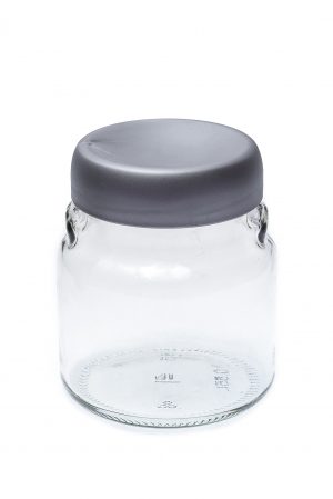 Банка для зберігання продуктів Велюр 550 мл сіра