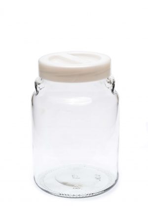 Банка для зберігання продуктів Перламутр 900 мл біла