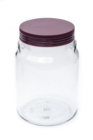 Банка для зберігання продуктів Італія 900 мл бордова