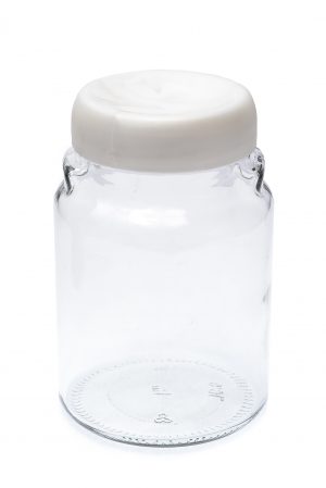 Банка для зберігання продуктів Велюр 900 мл біла