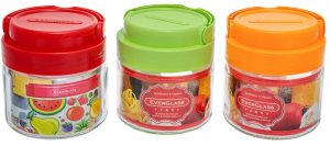 Банка для зберігання продуктів з ручкою 330 мл зелена